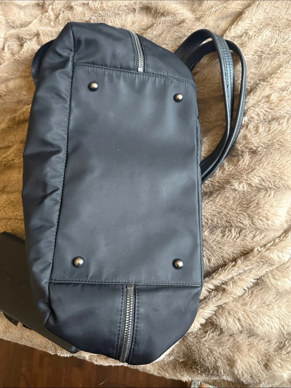 Petunia Pickle Bottom Black Nylon Baby Bag with Removable Case